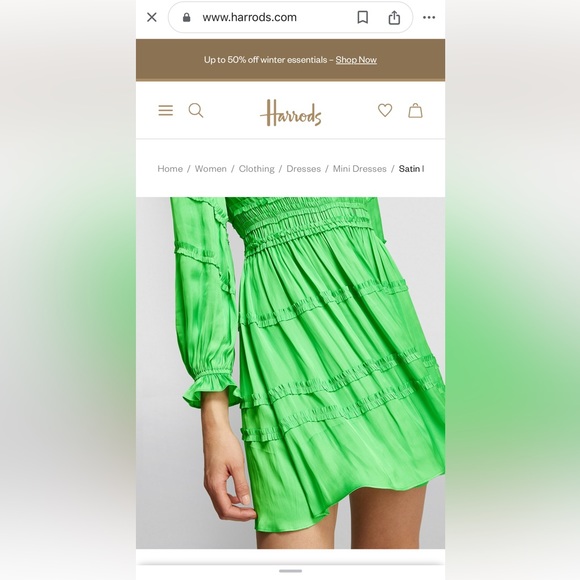 ☘️ NEW WITH TAGS☘️ MAJE
Satin Ruffled Dress 40 US6 - Picture 2 of 7